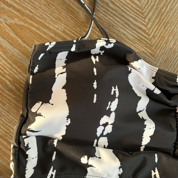 Boho Tie Dye 2 Piece Drawstring Accent Wireless Top Shorts Bikini Swim Swimsuit - Picture 13 of 16